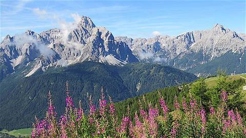 Herrlicher Ausblick auf die Dolomiten
